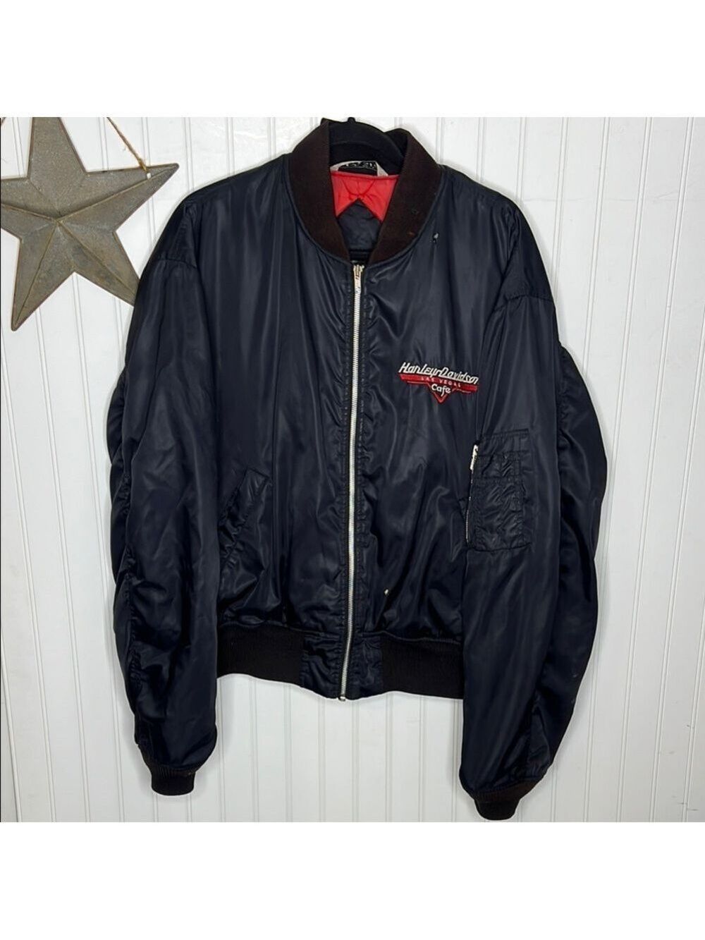 Harley Davidson Cafe Bomber Jacket Size Small
